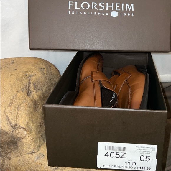 Mens Florsheim Paladino Dress Shoe, Carmel color - Picture 2 of 7